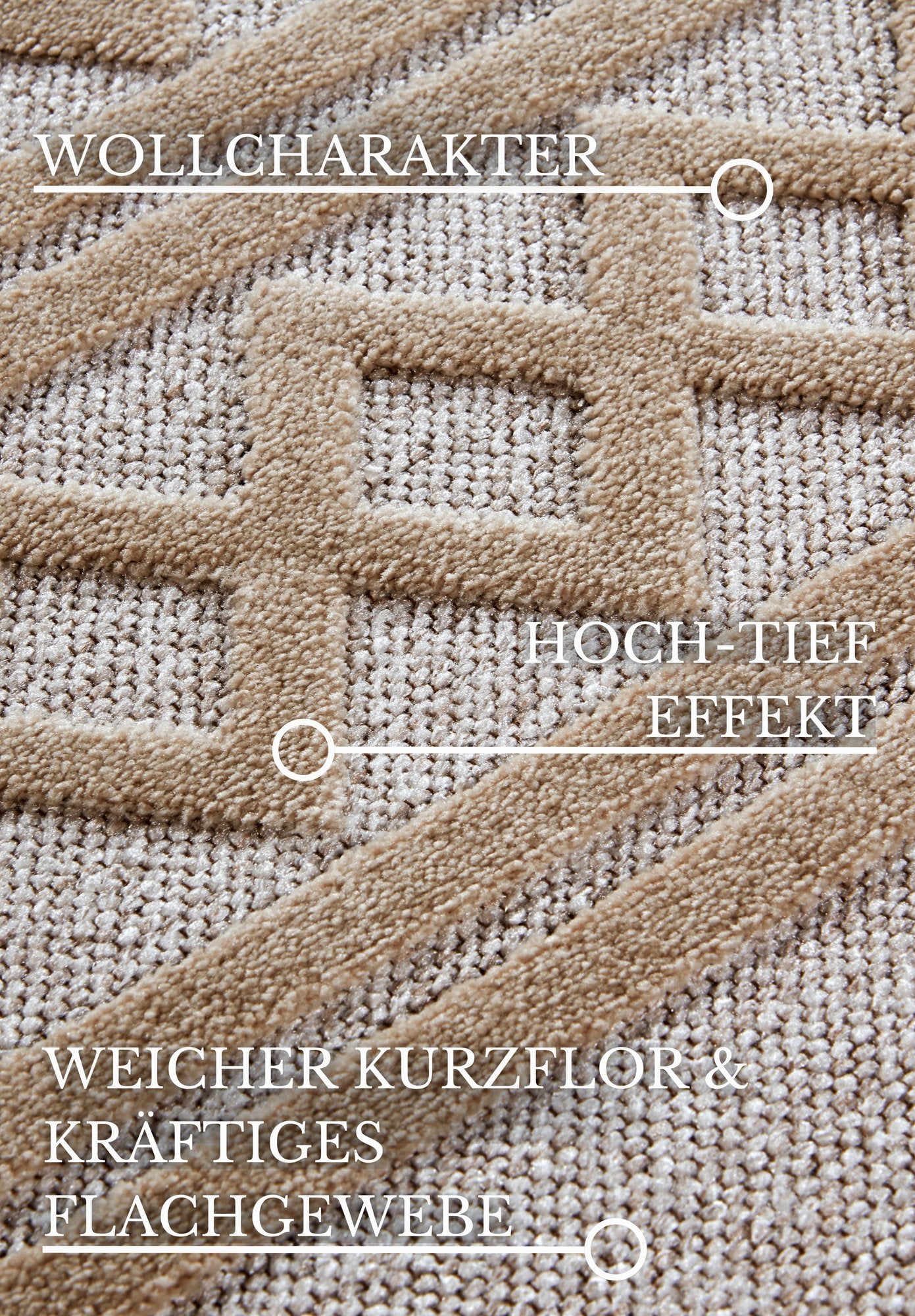 Hanse Home  Villeroy & Boch 1879 Short Pile Rug Catherine Cream - 200x290 cm