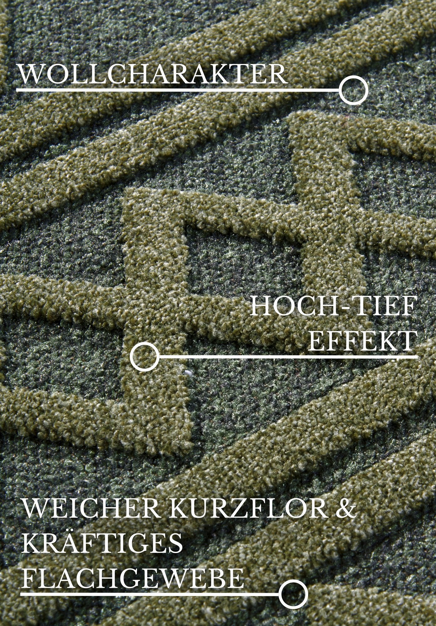 Hanse Home  Villeroy & Boch 1879 Short Pile Rug Catherine Jungle Green - 200x290 cm