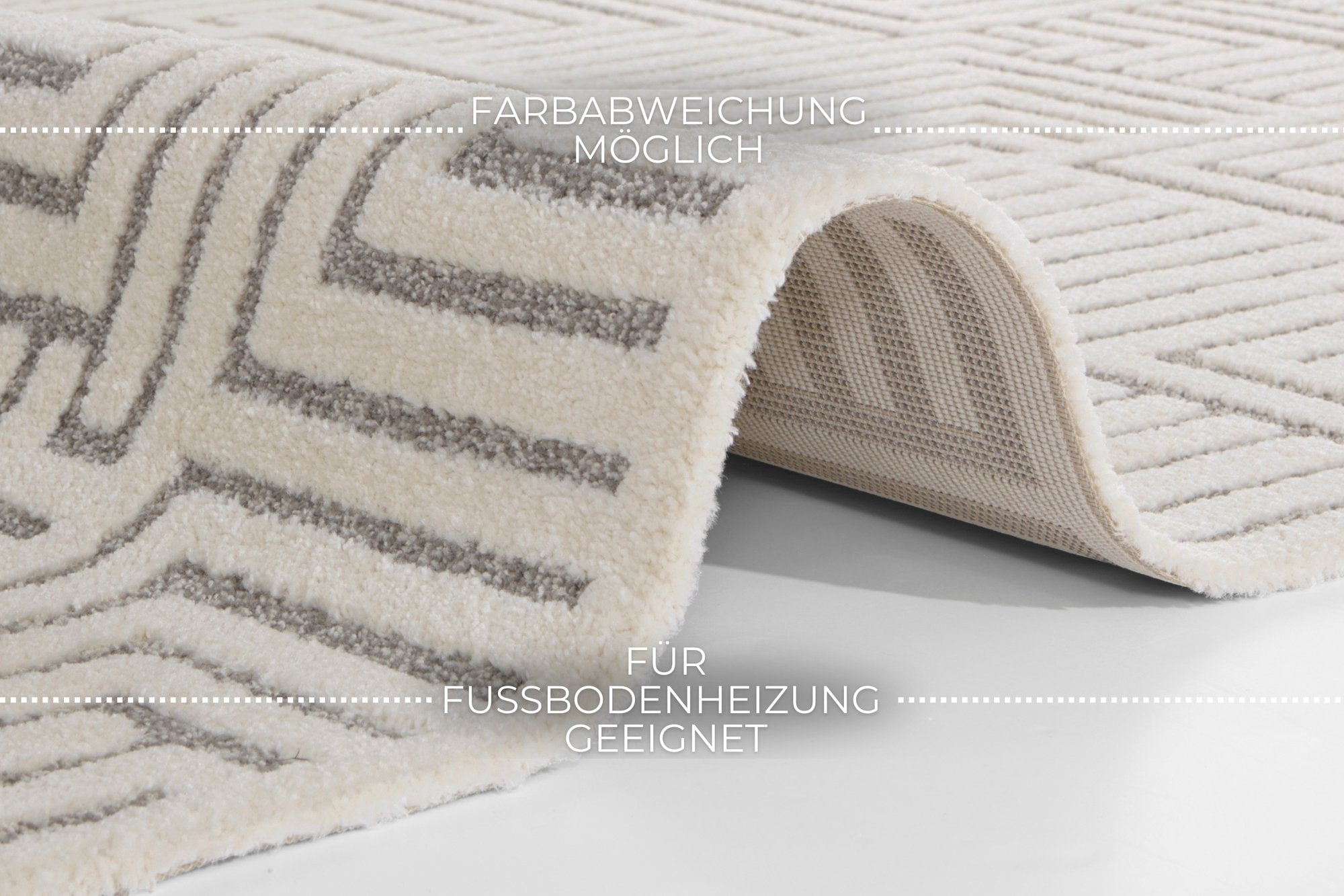Hanse Home  Soft Short-Pile Carpet in High-Low-Optic Manipu - 160x230 cm