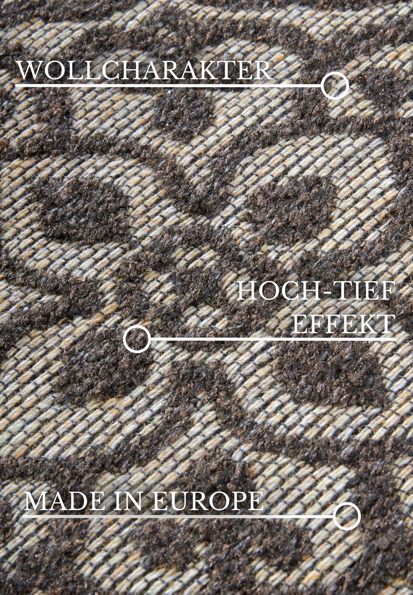 Hanse Home  Villeroy & Boch 1883 In- & Outdoor Rug Julie Natural Brown Beige - 200x290 cm