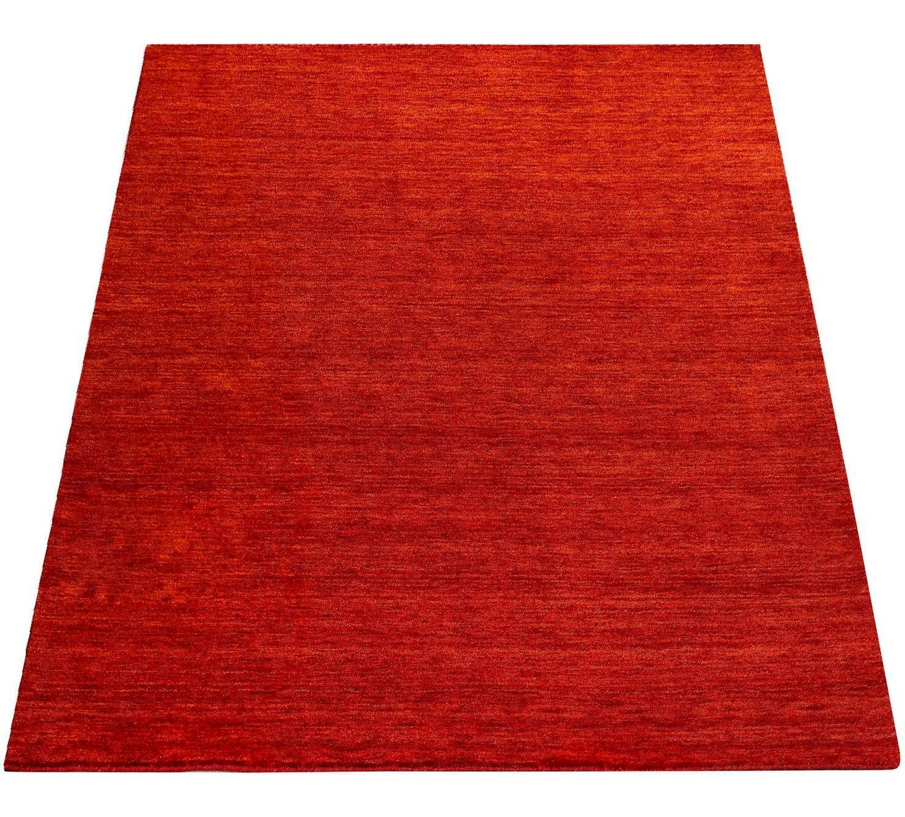 Paco Home Wollen kleed Atlas 100 Gabbeh, korte pool, met de hand geweven, zuivere wol, unikleurig