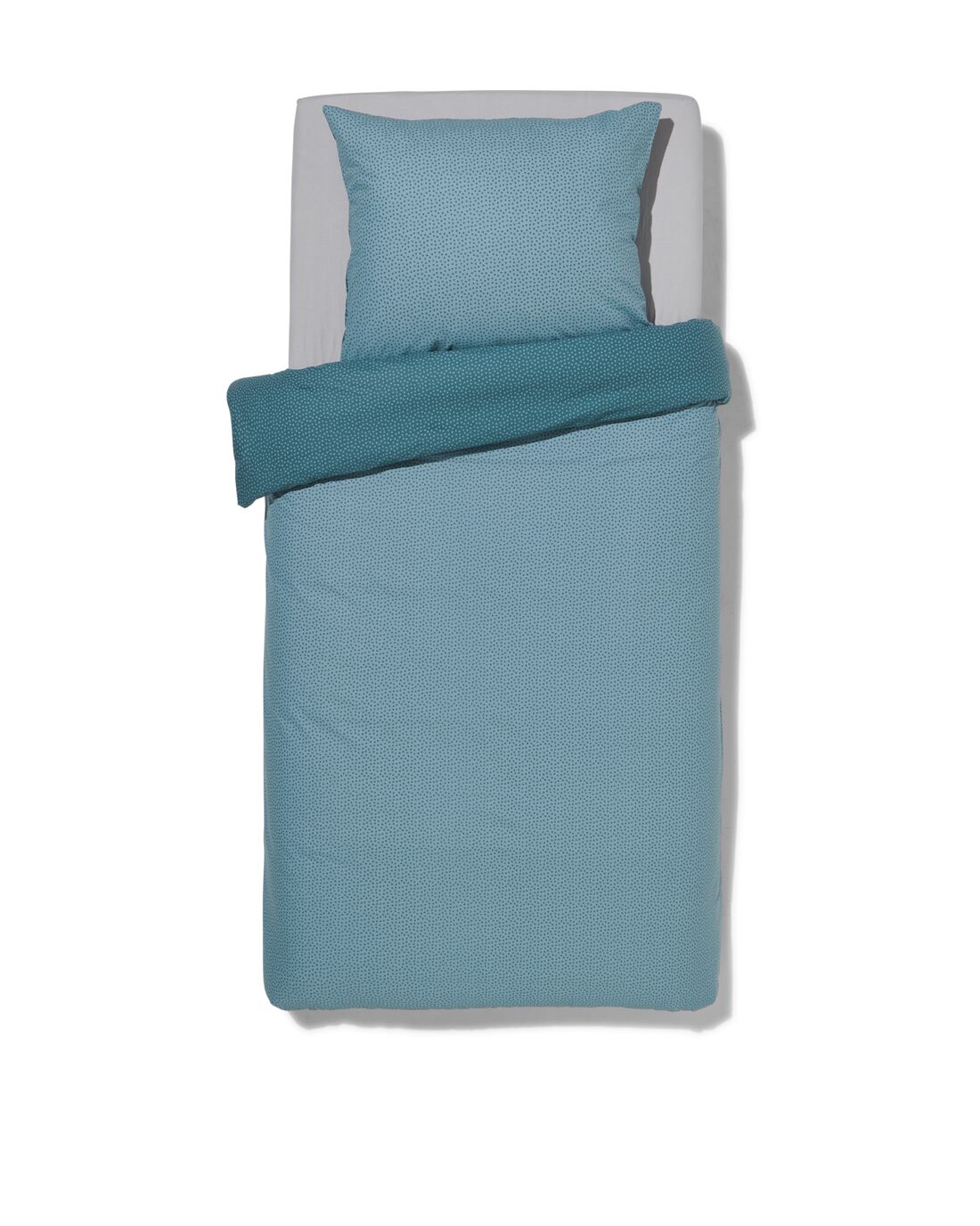 HEMA Dekbedovertrek Zacht Katoen 140x200/220 Stipjes (blauw)