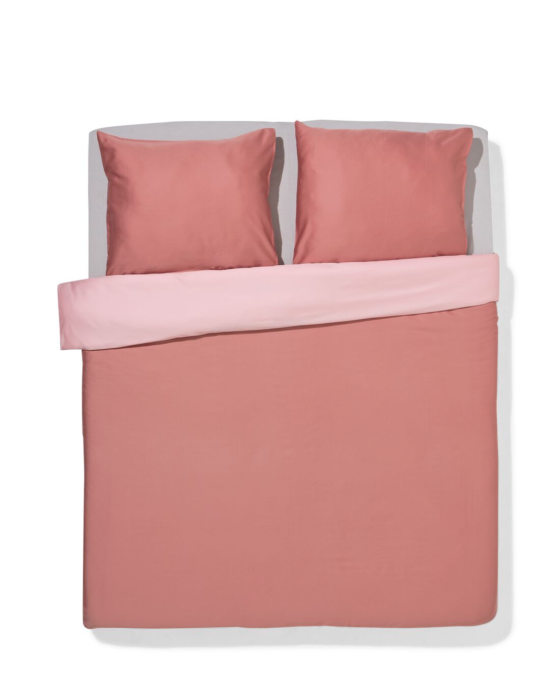 HEMA Dekbedovertrek 200x200/220cm Satijn Roze (roze)