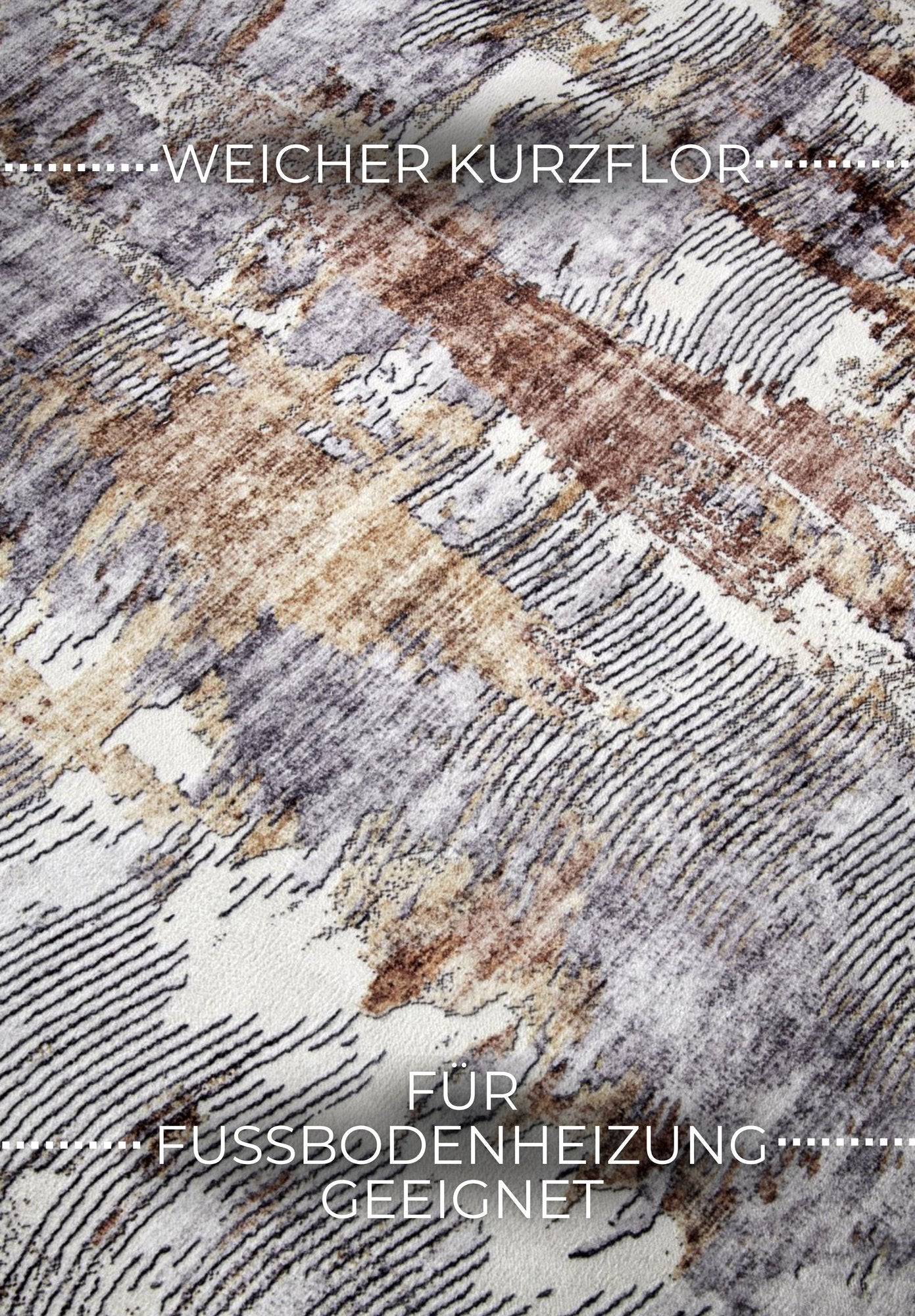 Hanse Home  ELLE Decoration Imagination Shortpile Rug Malard Copper Gold - 80x150 cm
