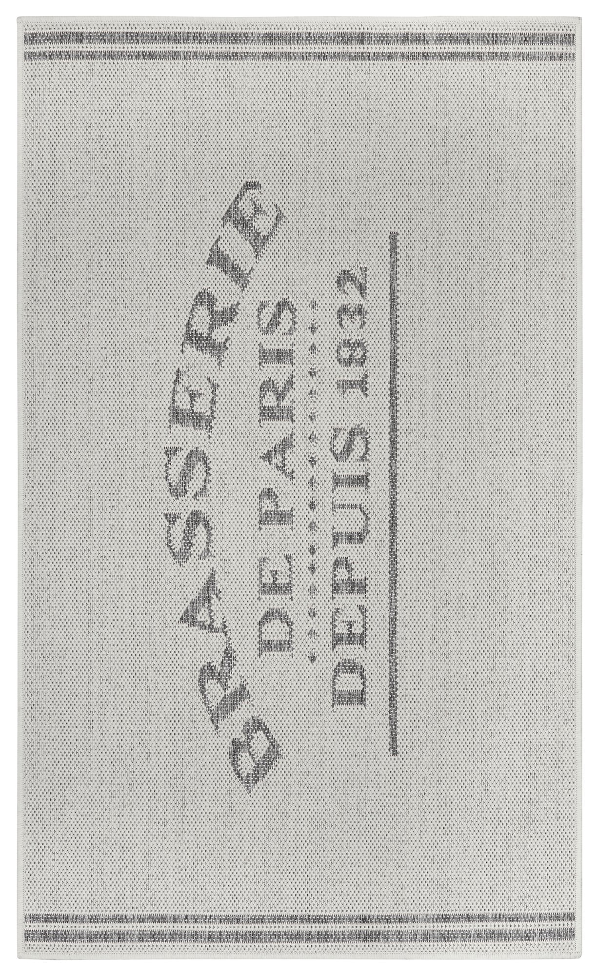 Hanse Home  Cucina Anti-Slip Runner Brasserie de Paris Creme Grey - 62x150 cm