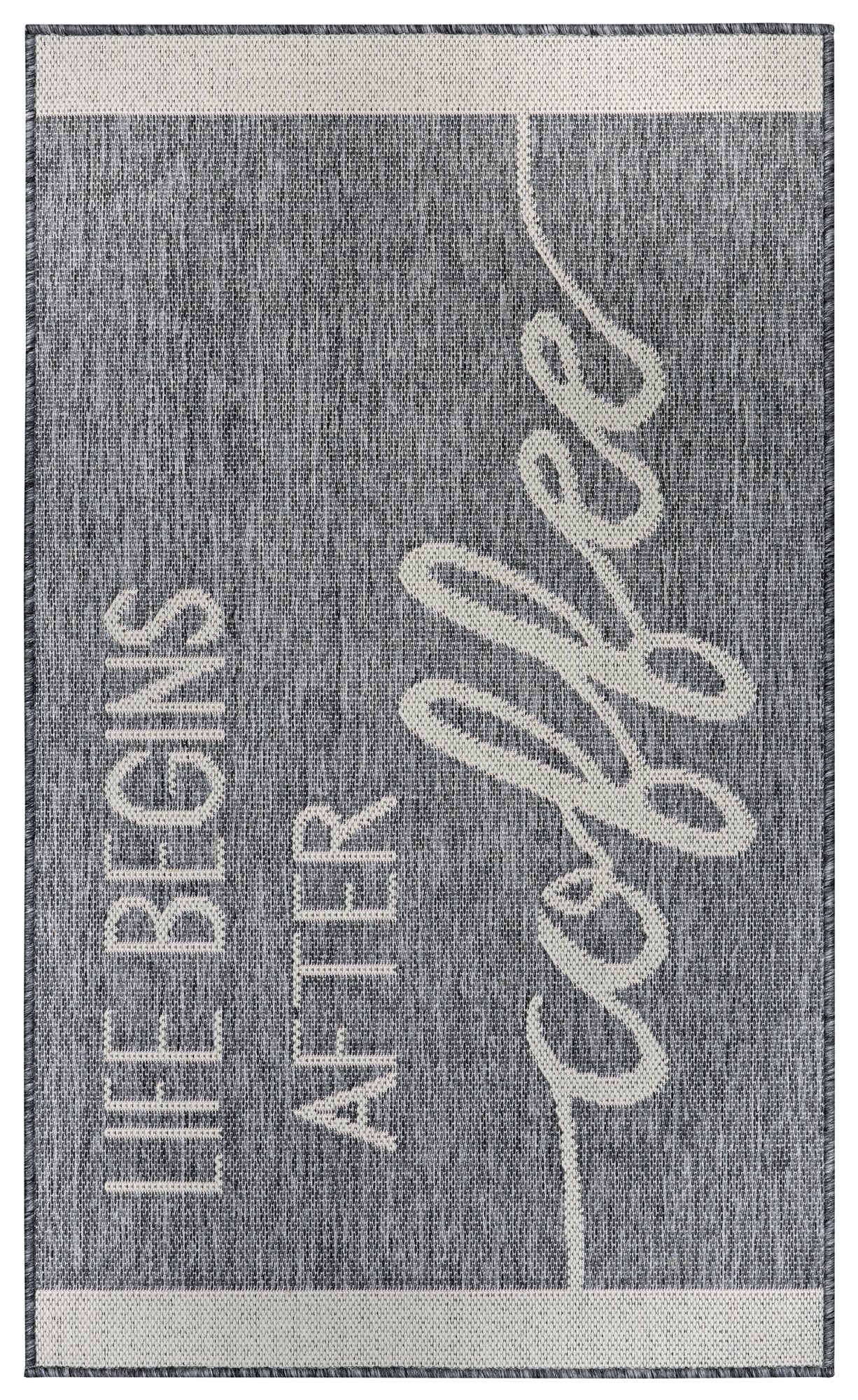 Hanse Home  Cucina Anti-Slip Runner Life Begins After Coffee Grey Creme - 62x150 cm