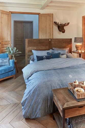 Rivièra Maison Dekbedovertrek Gingham Blue