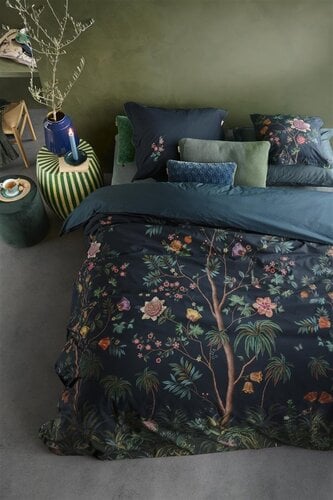 Pip Studio Il Paradiso Dekbedovertrek Donkerblauw 260x200/220 cm