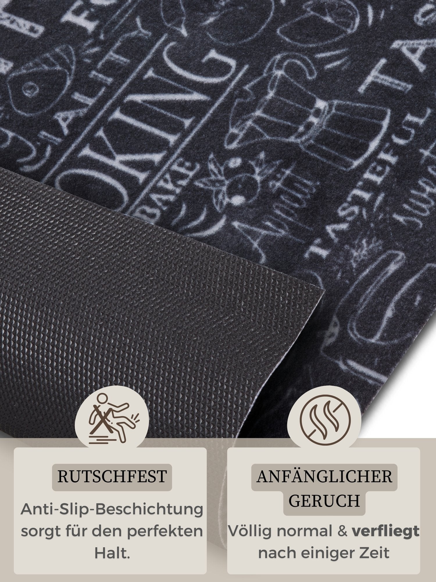 Hanse Home  Cook & Clean Anti-Slip Runner Wild Kitchen Board - 50x150 cm
