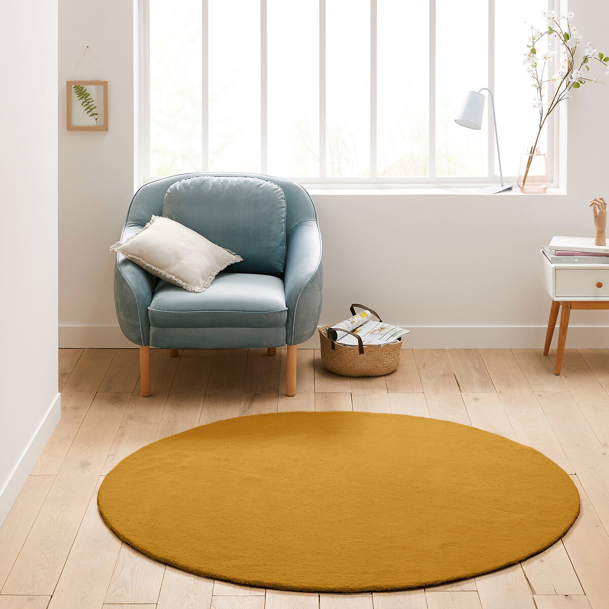 LA REDOUTE INTERIEURS Rond vloerkleed in getuft kant Renzo, groot model