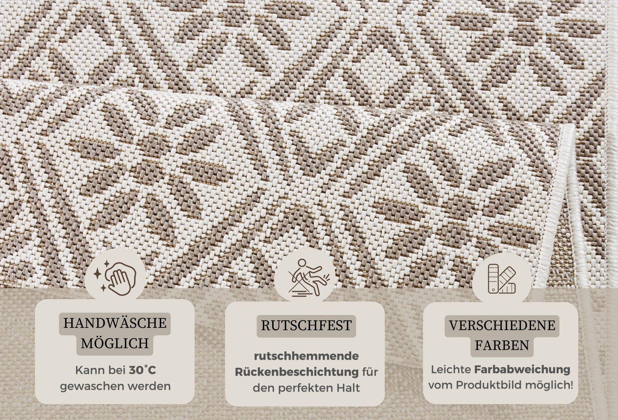 Hanse Home  design kitchen runner flat-woven Creation - 80x200 cm