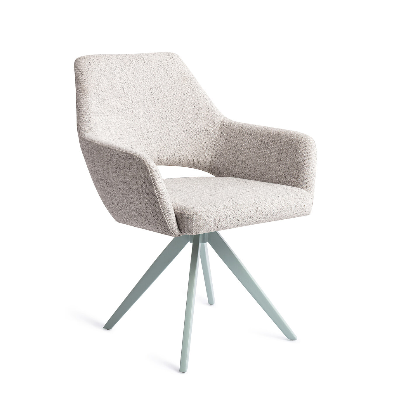 Jesper Home Draaibare Eetkamerstoel Yanai Turn Mint - Pigeon