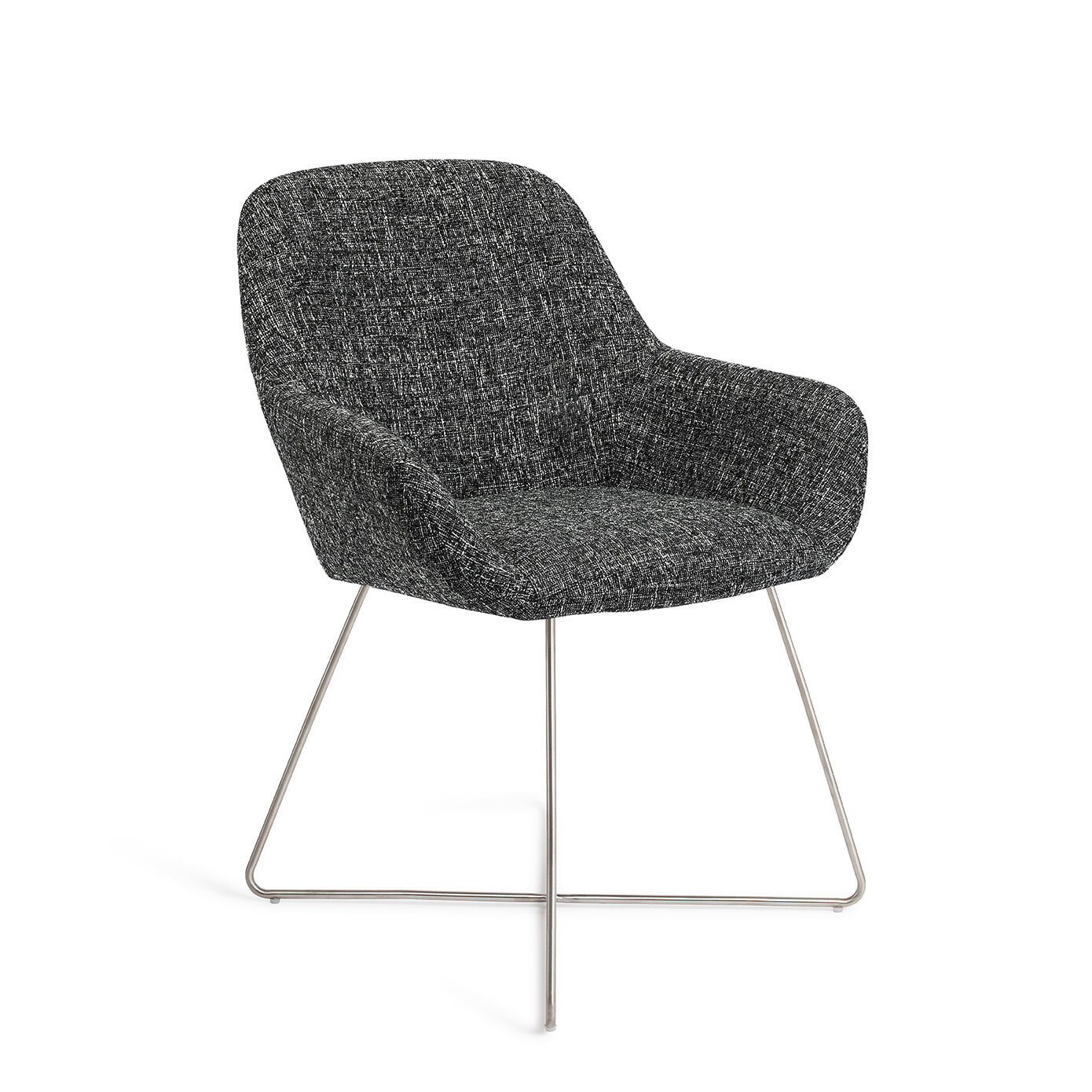 Jesper Home Eetkamerstoel Kushi Cross Steel - Skyfall