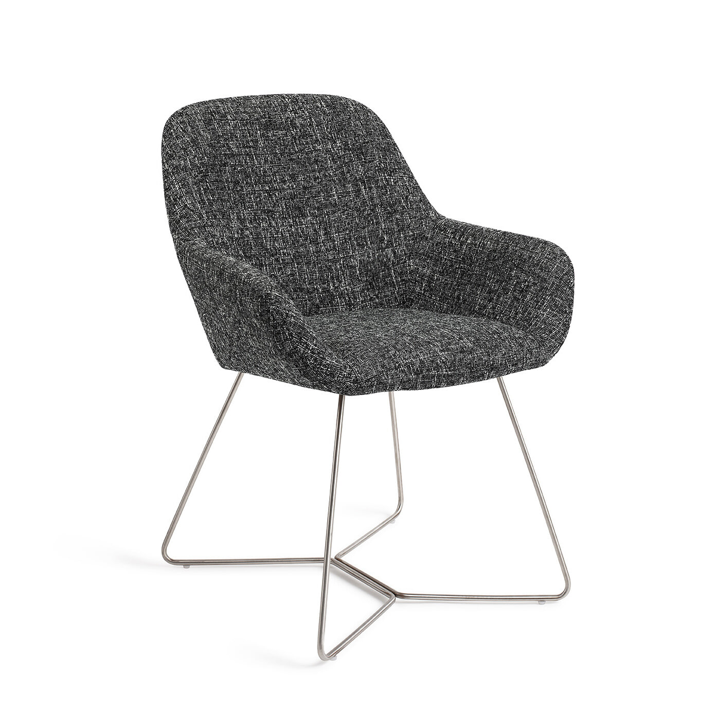 Jesper Home Eetkamerstoel Kushi Beehive Steel - Skyfall