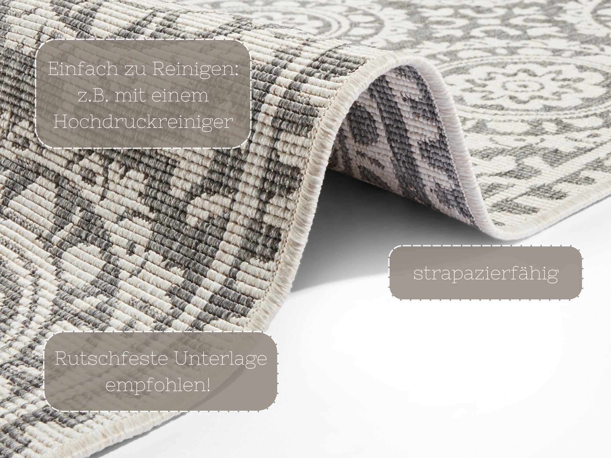 Hanse Home  Reversible In-& Outdoor Flatweave Runner Jardin - 80x350 cm