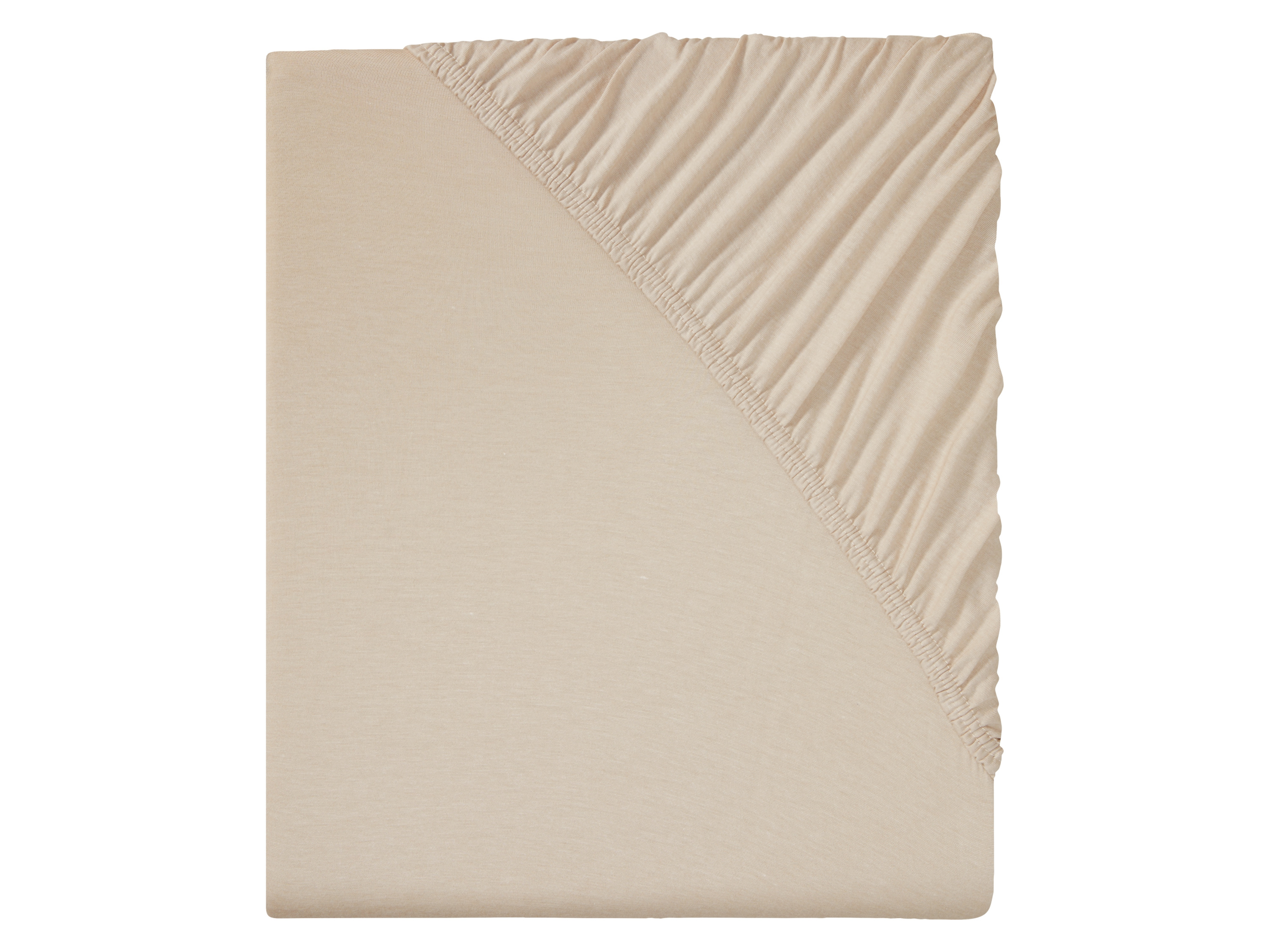Livarno home Jersey hoeslaken 90-100 x 200 cm (Beige)