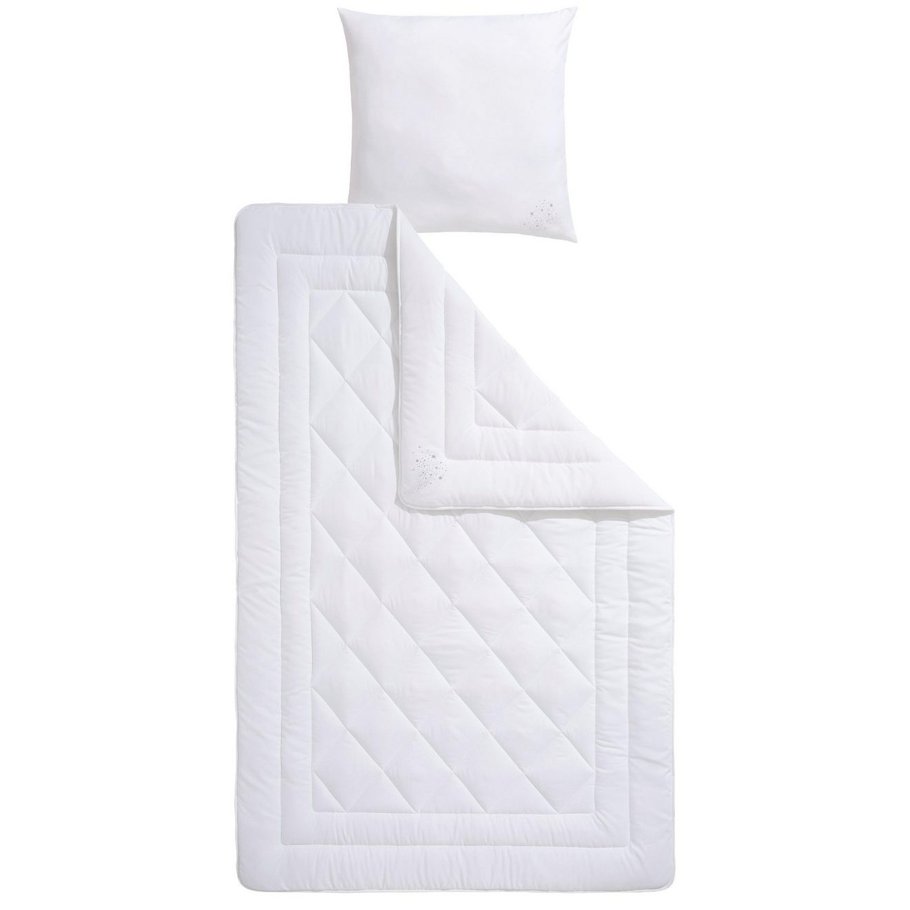 My home Synthetisch dekbed + hoofdkussen Baca, 2-delige dekbed 135x200 of 155x220 cm met kussen 80x80 cm (voordeelset)