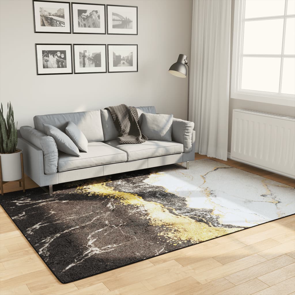 VidaXL Vloerkleed wasbaar anti-slip 160x230 cm meerkleurig