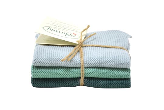 Solwang Design  vaatdoekjes - set van 3 - rustiek groen