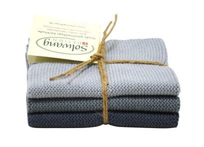 Solwang Design  vaatdoekjes - set van 3 - stormy grijs