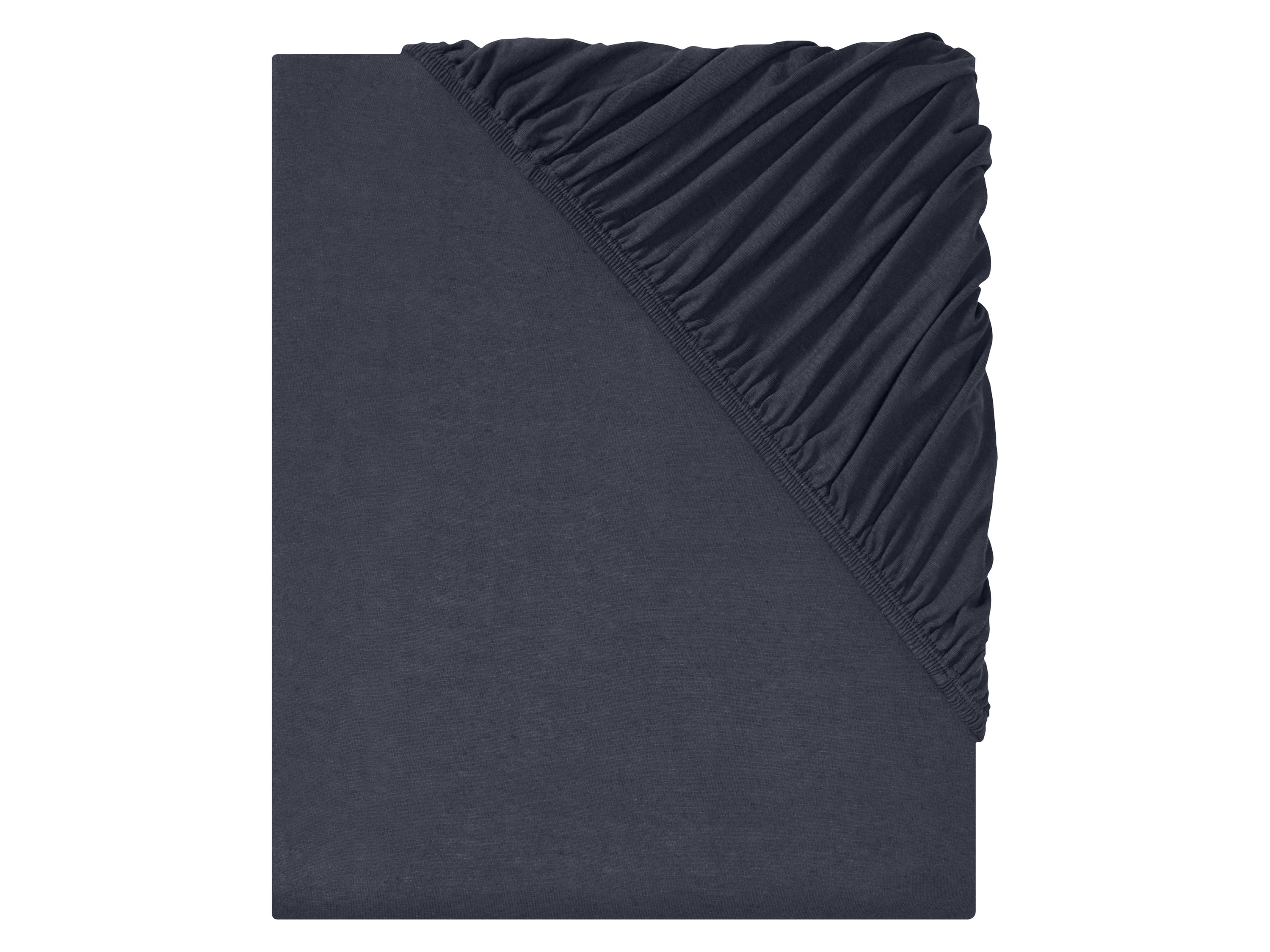 Livarno home Jersey hoeslaken 140-160 x 200 cm (Marineblauw)