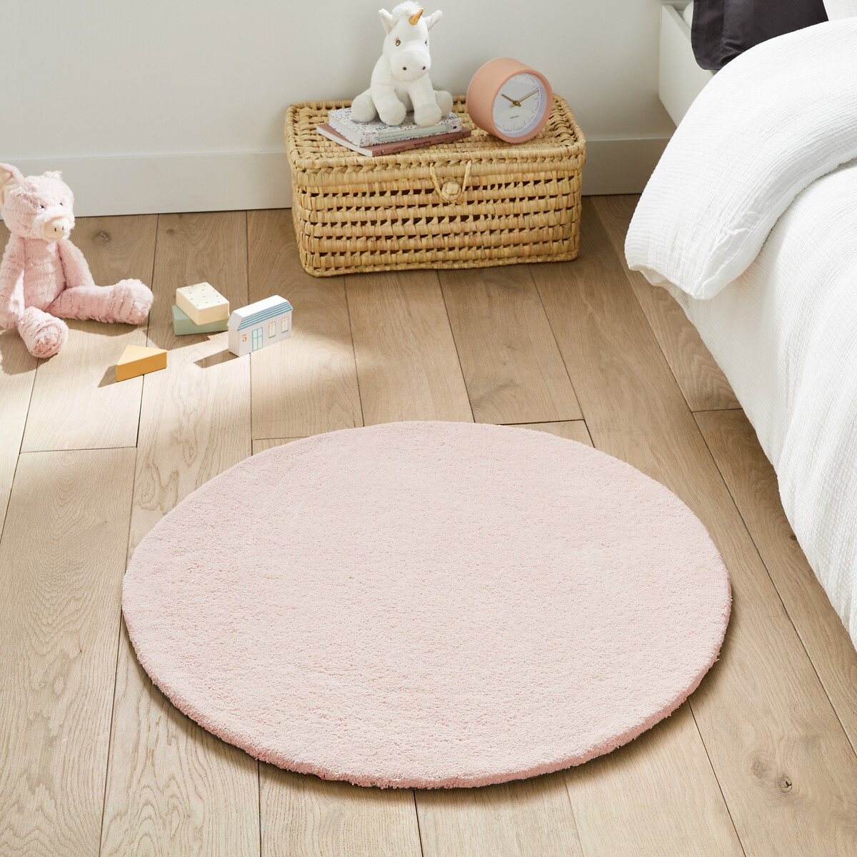 LA REDOUTE INTERIEURS Rond vloerkleed in getuft katoen, Renzo, klein model