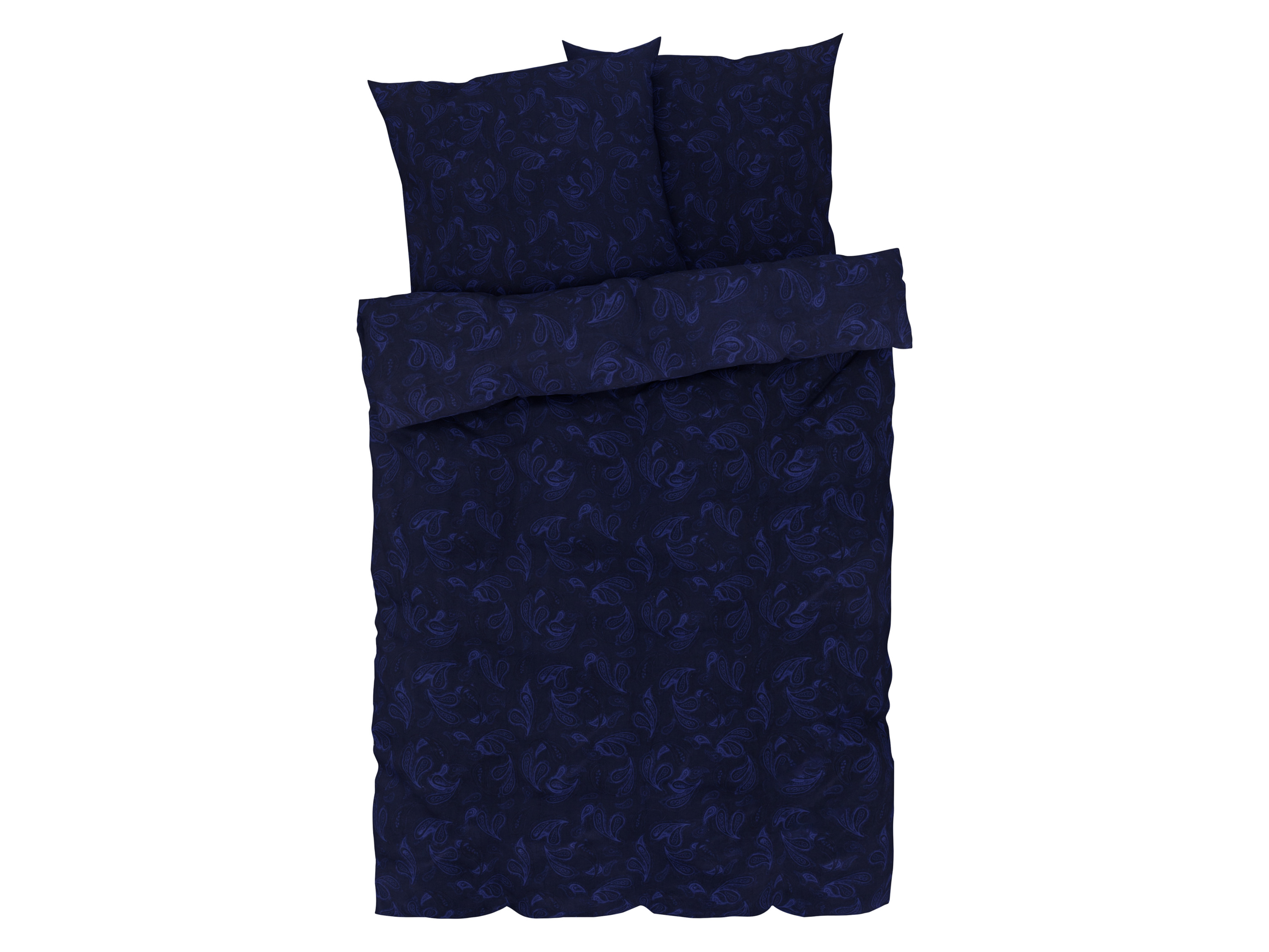 Livarno home Satijnen dekbedovertrek 240 x 220 cm (Paisley/blauw)
