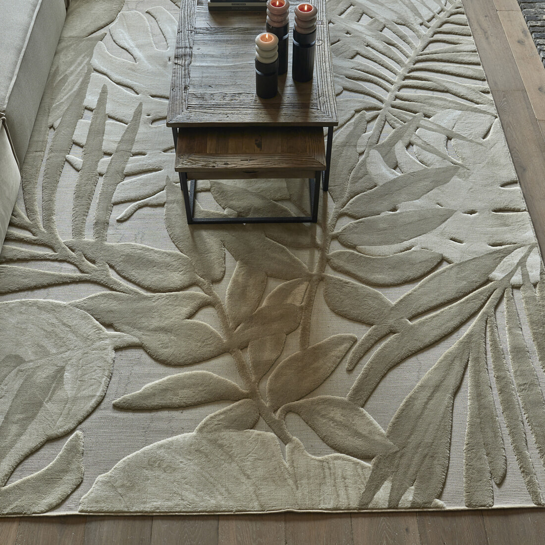 Rivièra Maison Vloerkleed Palmera 160 x 230cm - Beige