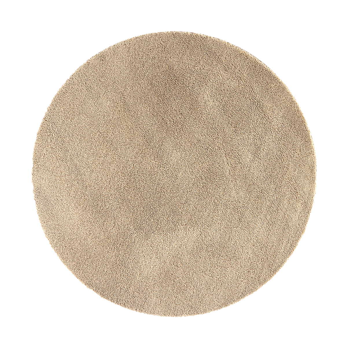 Nest living Metta rond vloerkleed teddystof beige - Ø 200 cm