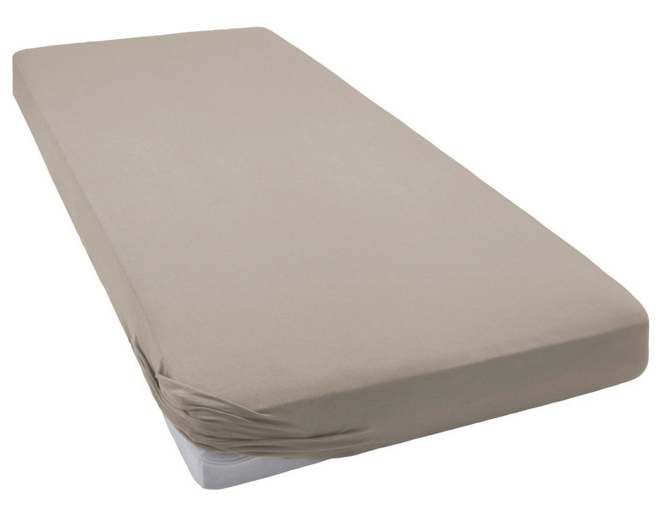 Bellana Hoeslaken Jersey-elastaan aqua in mt. 90x200, 140x200 of 180x200 cm van katoen, voor matrassen tot 35 cm hoogte, laken, hoeslaken (1 stuk)