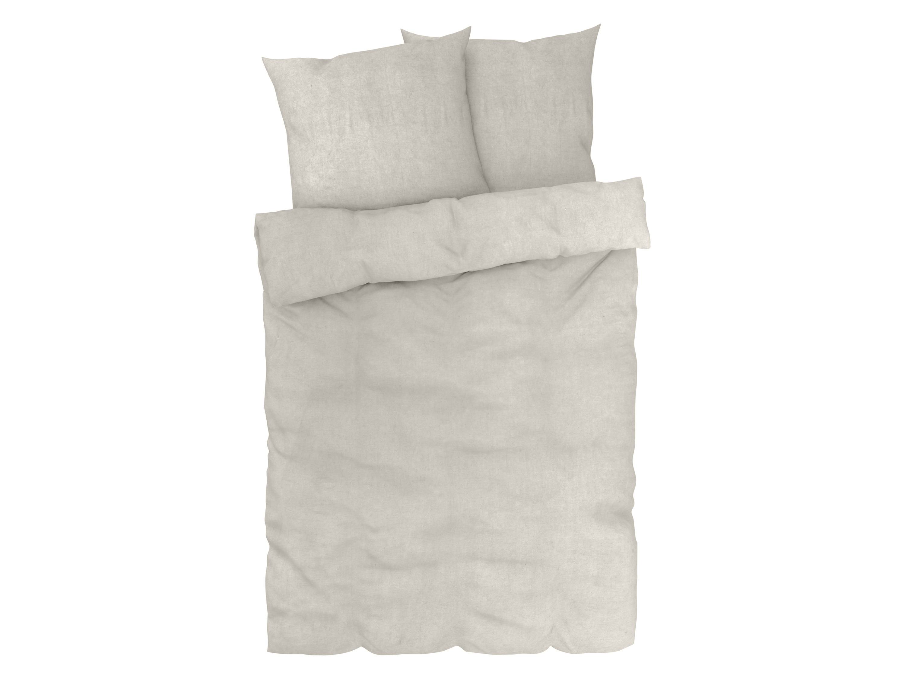 Livarno home Dekbedovertrek van linnenmix 240 x 220 cm (Zandkleurig)