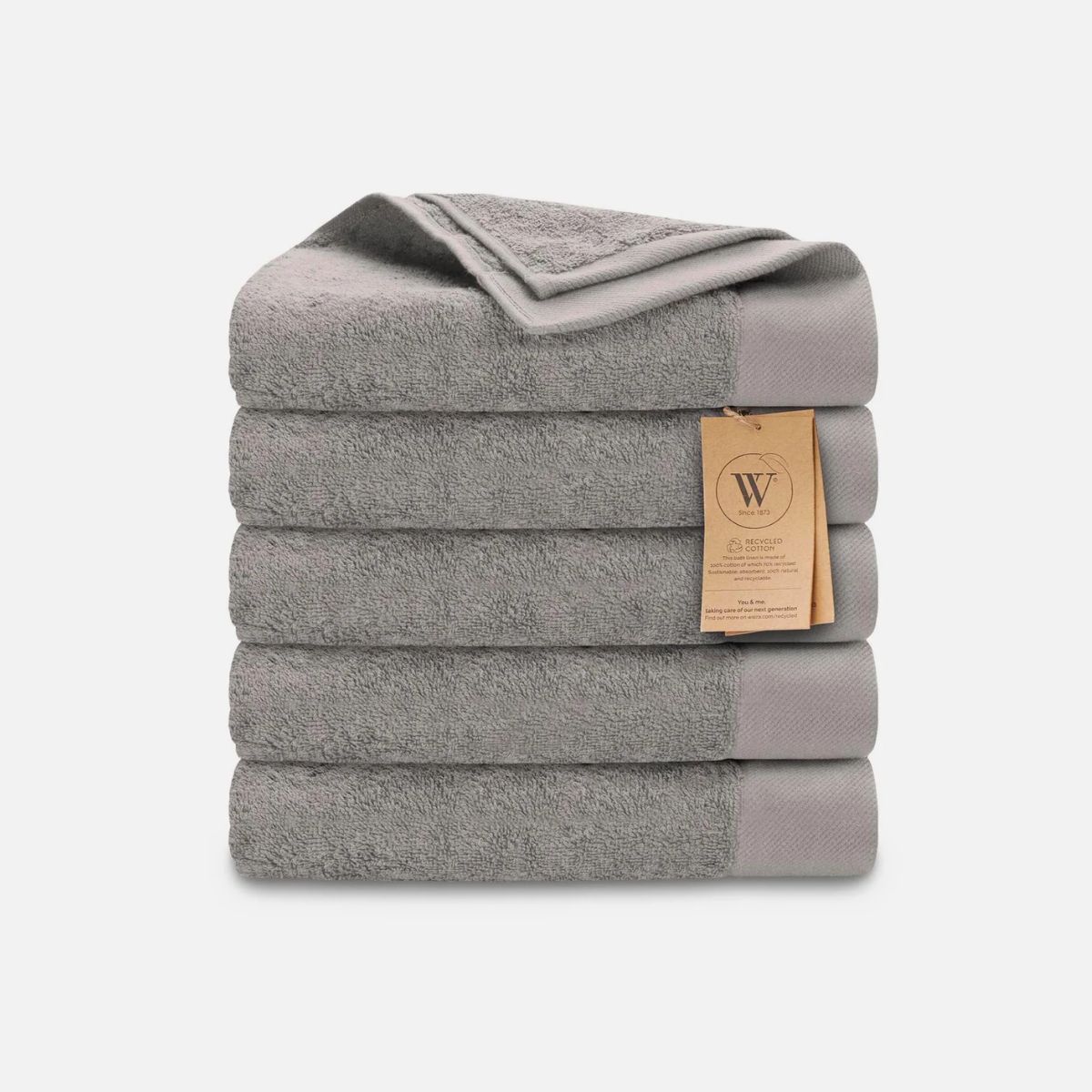 Walra Remade Cotton Handdoeken 50 x 100 cm - 550 gr/m² - Taupe - 5 stuks