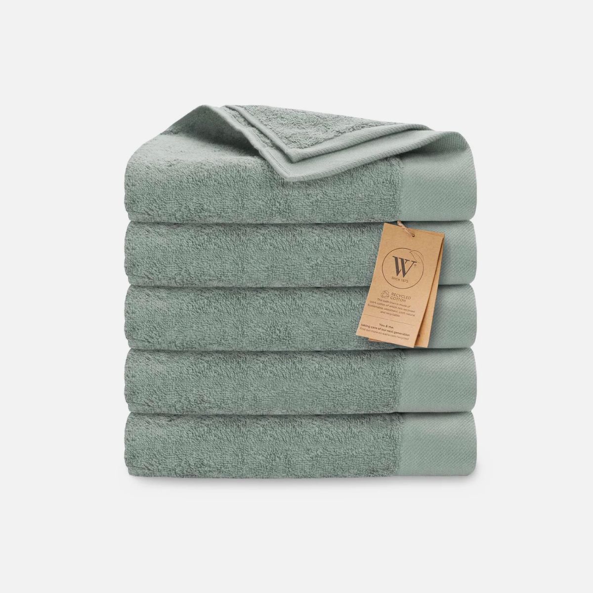 Walra Remade Cotton Handdoeken 50 x 100 cm - 550 gr/m² - Jade - 5 stuks