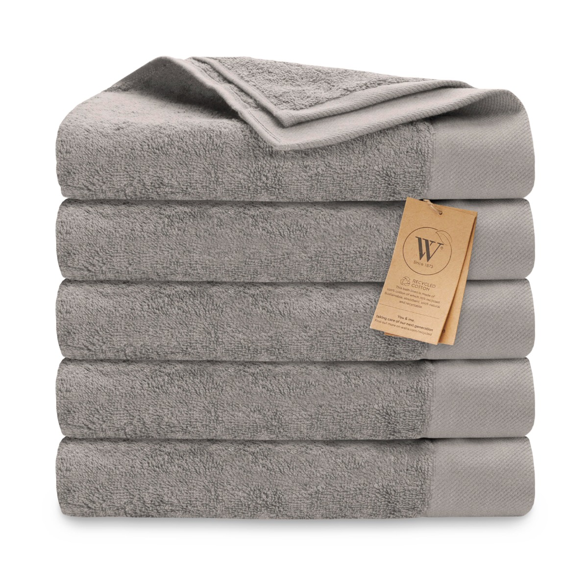 Walra Remade Cotton Handdoeken 70 x 140 cm - 550 gr/m² - Taupe - 5 stuks