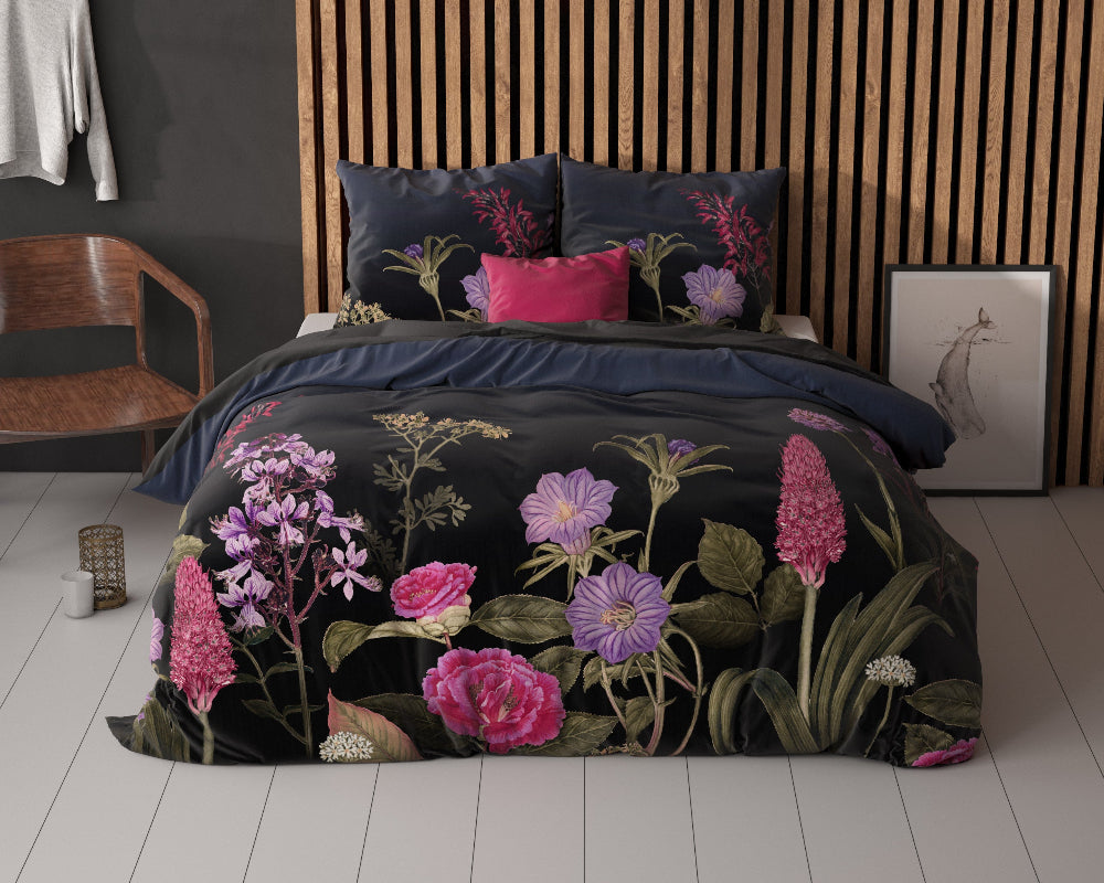 RoyalTextile - Feline Dekbedovertrek - Zwart - 140 x 220