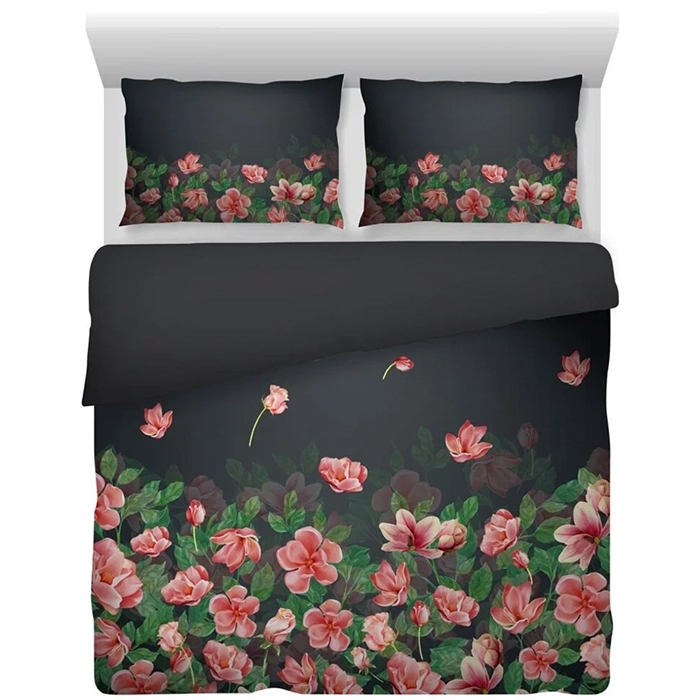 Vanite Home Lit de Roses Satijnen Dekbedovertrek 240x200/220 cm