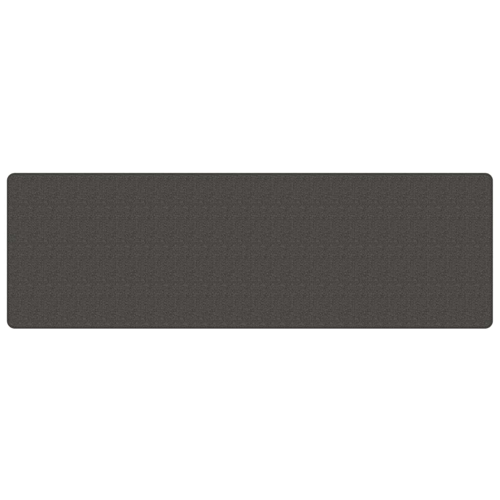 vidaXL Tapijtloper 80x250 cm sisal-look antracietkleurig