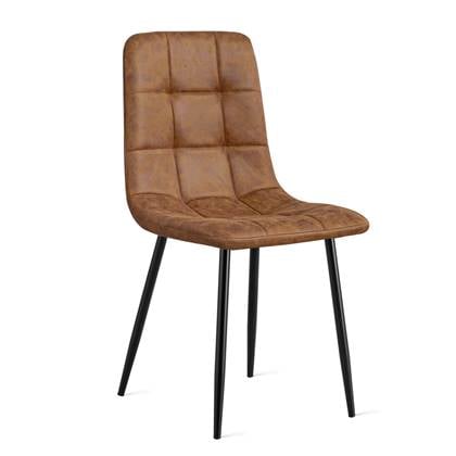 By fonQ Ace Eetkamerstoel - Microleder - Cognac