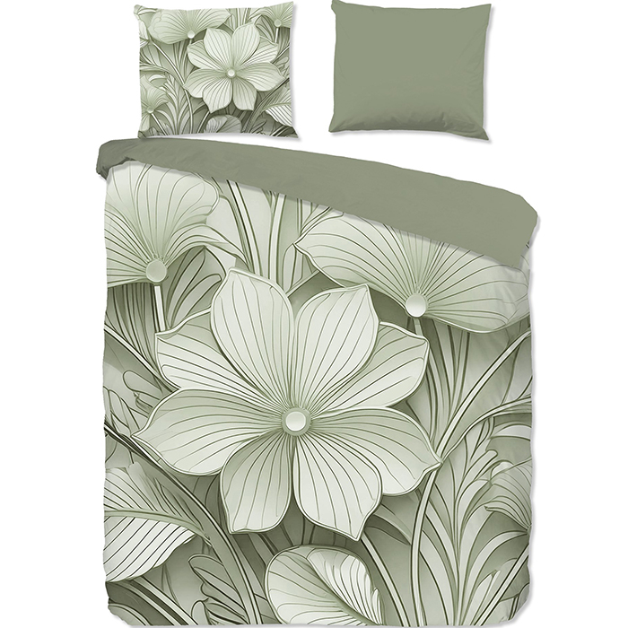 Good Morning Artdeco Dekbedovertrek Groen-Lits-jumeaux (240 x 200/220 cm)