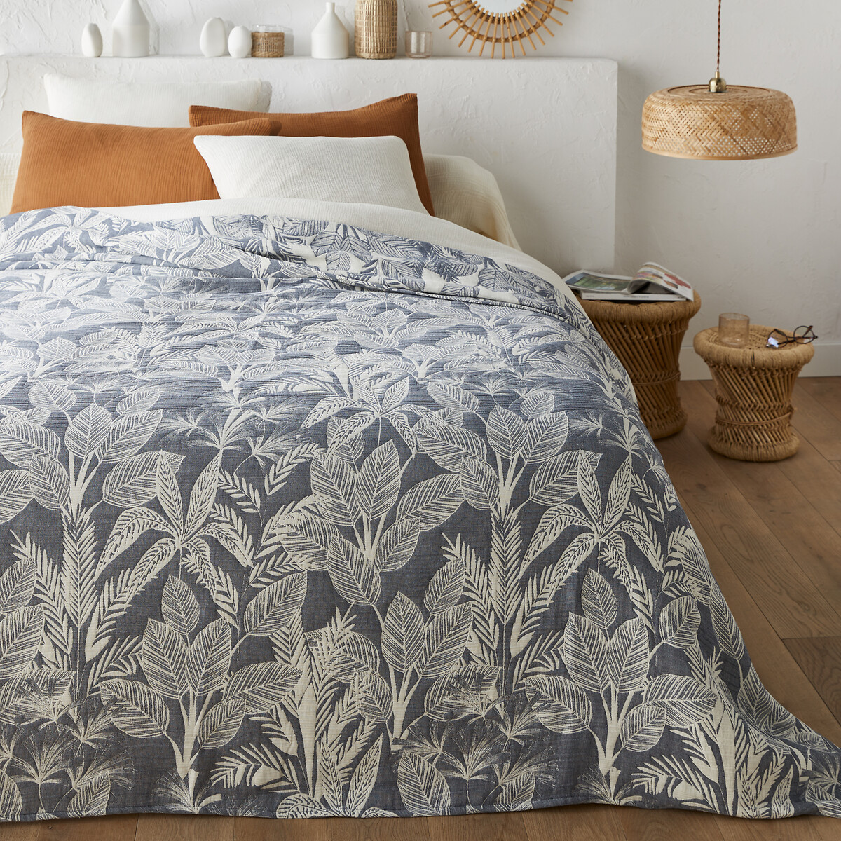 LA REDOUTE INTERIEURS Beddensprei in jacquard, omkeerbaar, Siamang