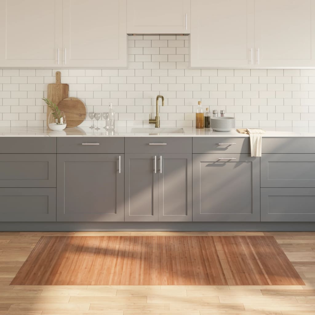 VidaXL Vloerkleed rechthoekig 100x200 cm bamboe naturel