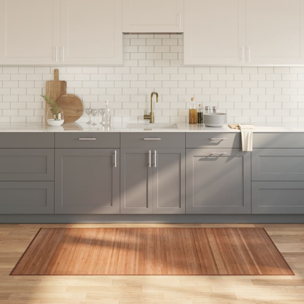 VidaXL Vloerkleed rechthoekig 100x200 cm bamboe naturel