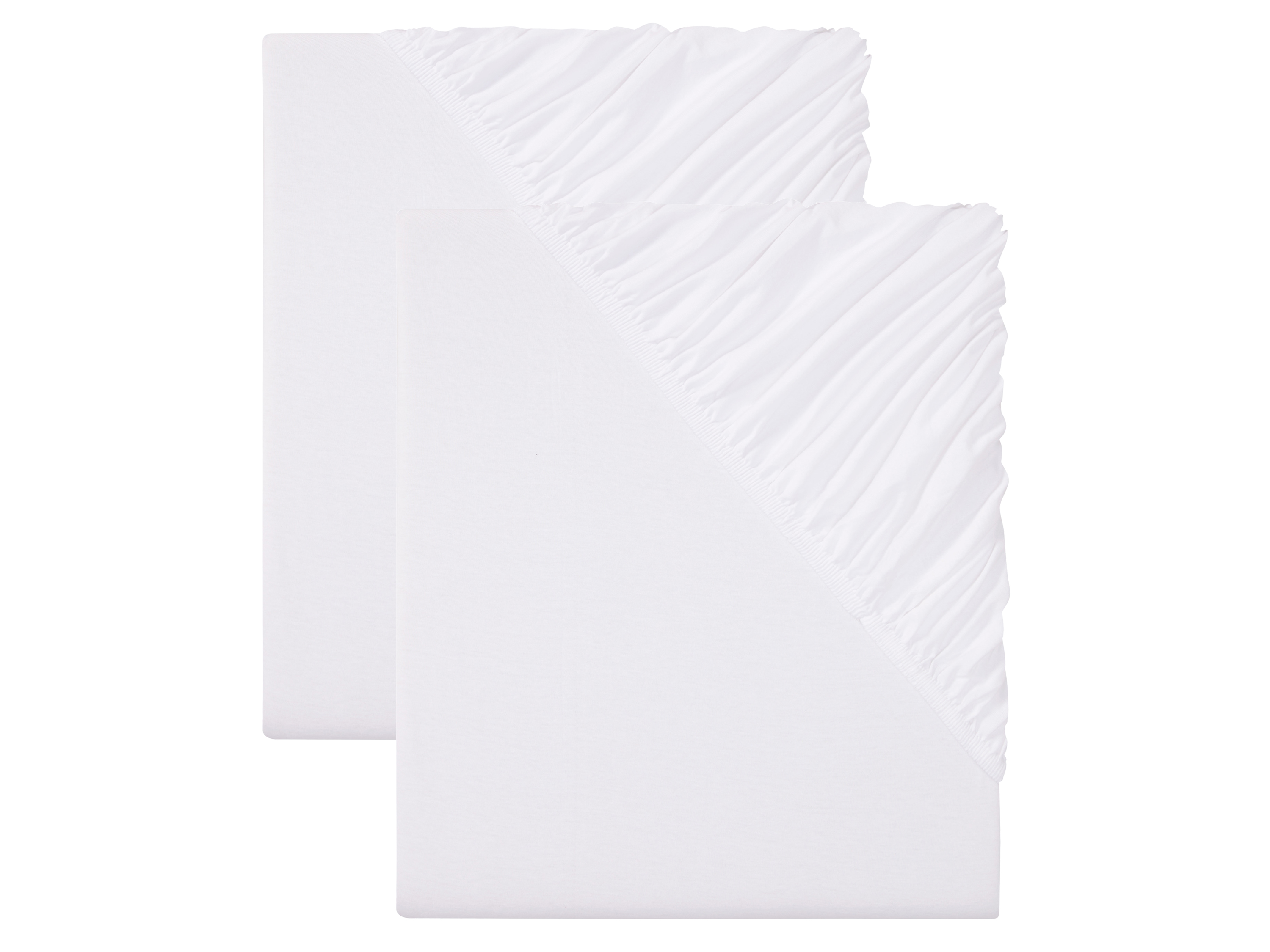 Livarno home 2 jersey hoeslakens 90-100 x 200 cm (Wit)