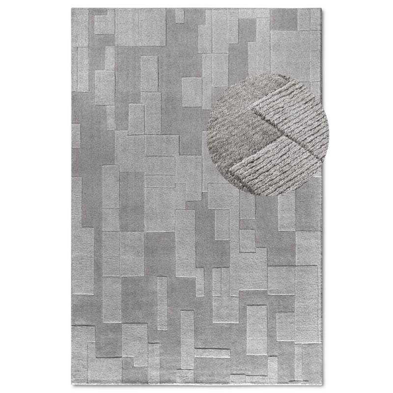 Villeroy & Boch Wollen kleed Wilhelmine Loper, handgeweven, wol, natuur, woonkamer, geometrie, boho