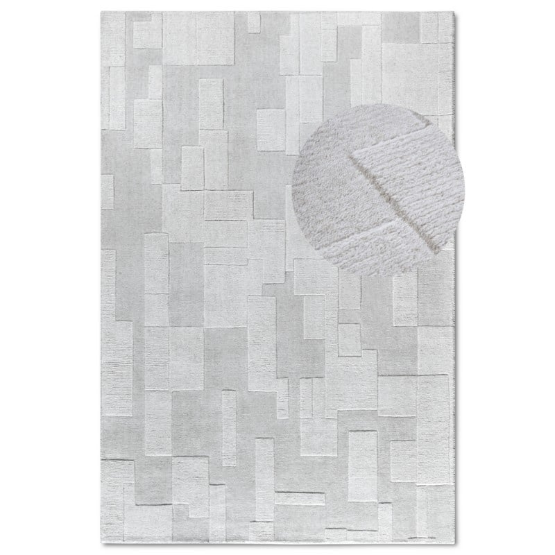 Villeroy & Boch Wollen kleed Wilhelmine Loper, handgeweven, wol, natuur, woonkamer, geometrie, boho