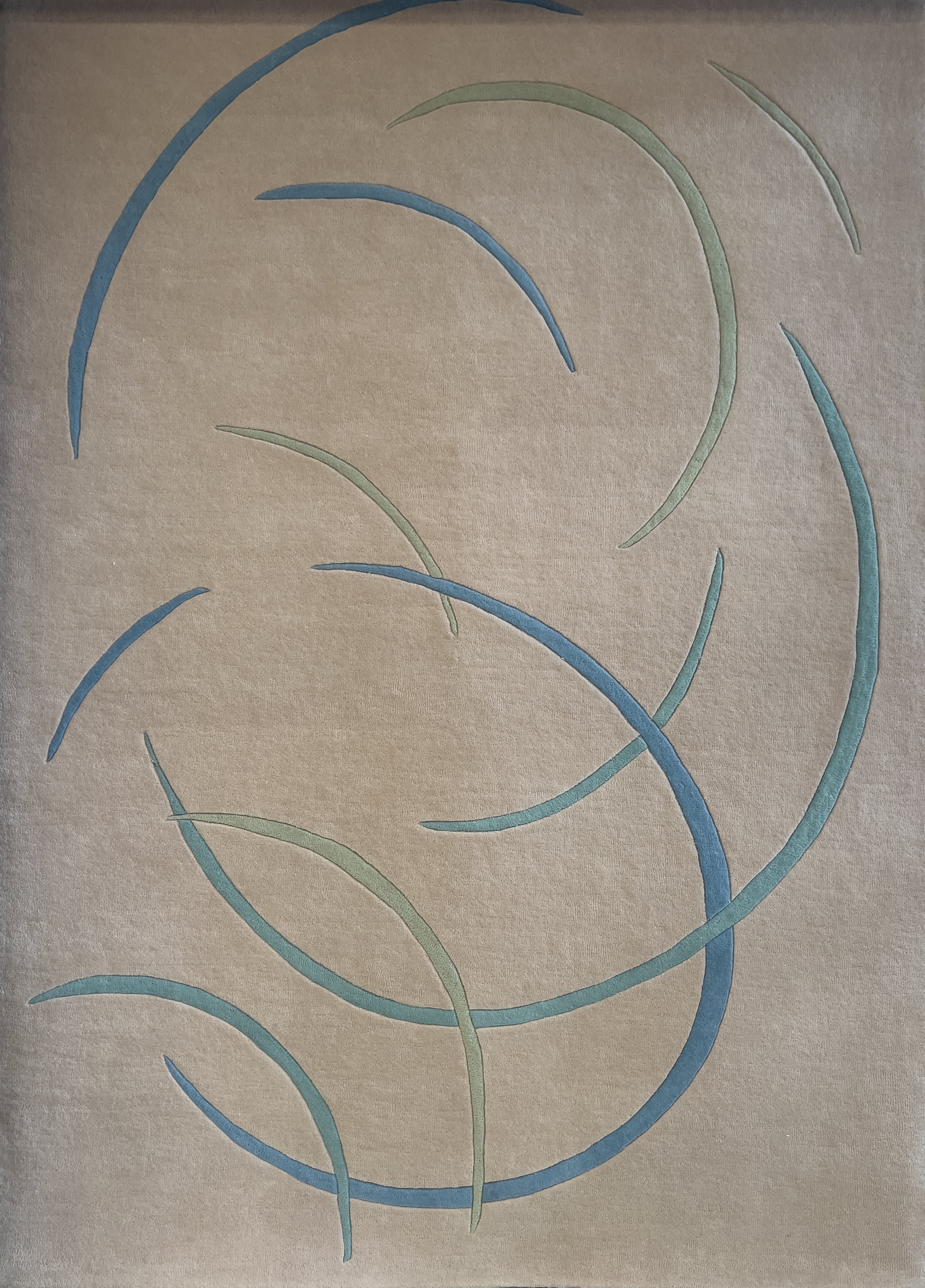 MOMO Rugs  Carpet Whirlpool Rug Blue Green (outlet) - 170x240 cm Vloerkleed