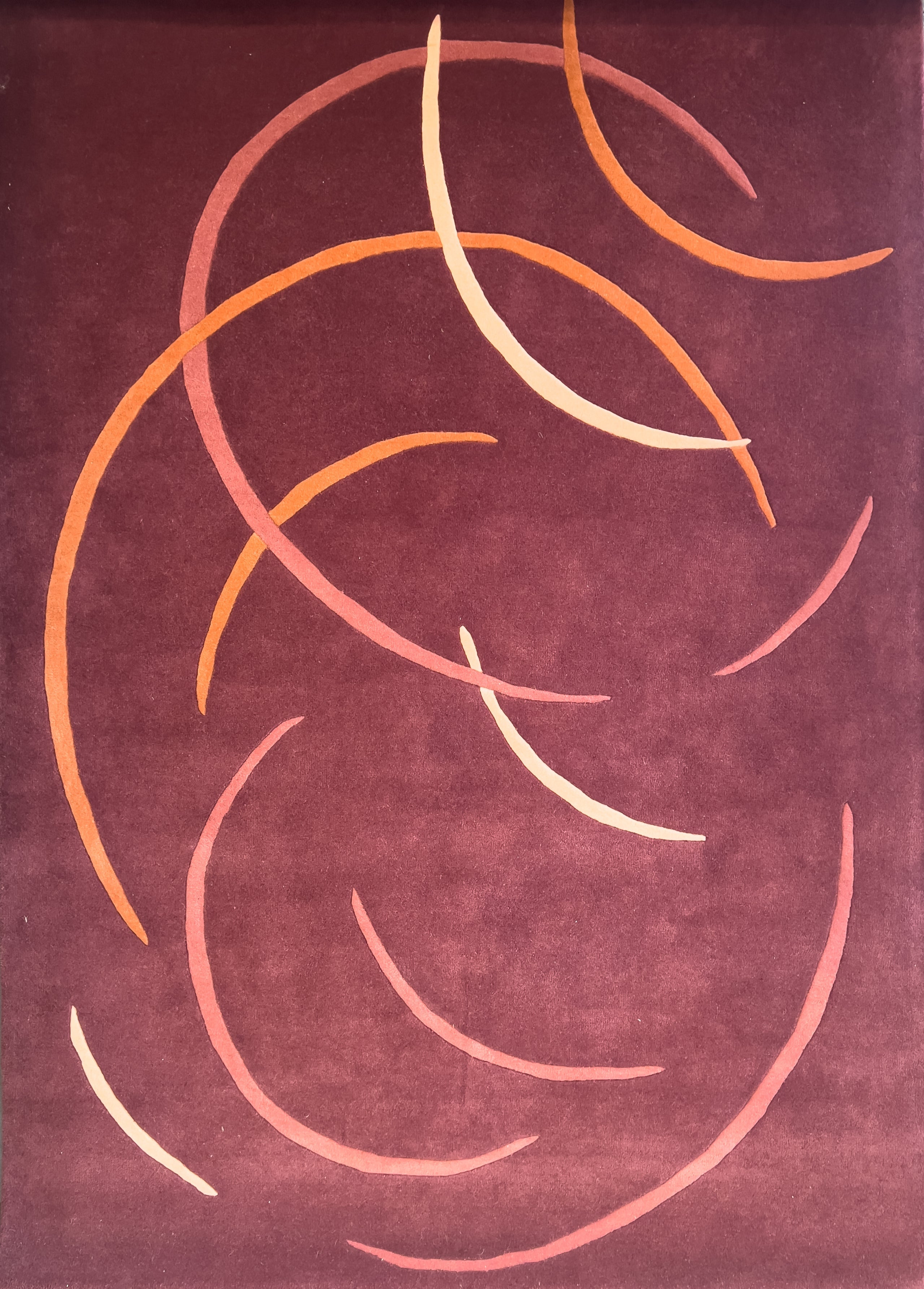 MOMO Rugs  Carpet Claire Gaudion Whirlpool Berry (outlet) - 170x240 cm Vloerkleed