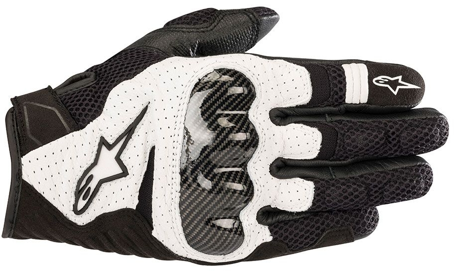 ALPINESTARS SMX-1 Air V2 Gloves, Motorhandschoenen zomer, Zwart-Wit