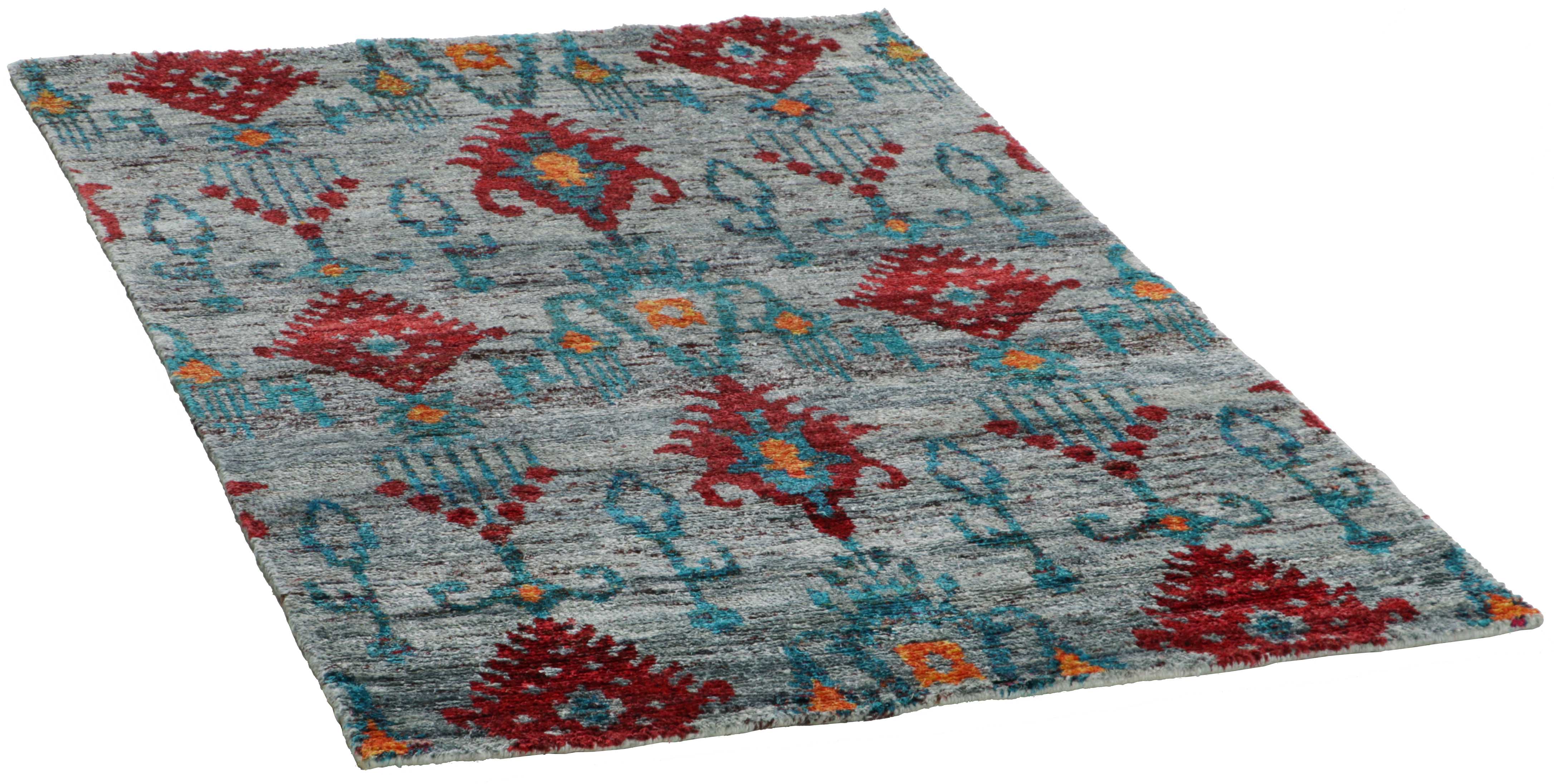 Rezas  Sari Silk - 180423, Multicolour (Black) - 140x200