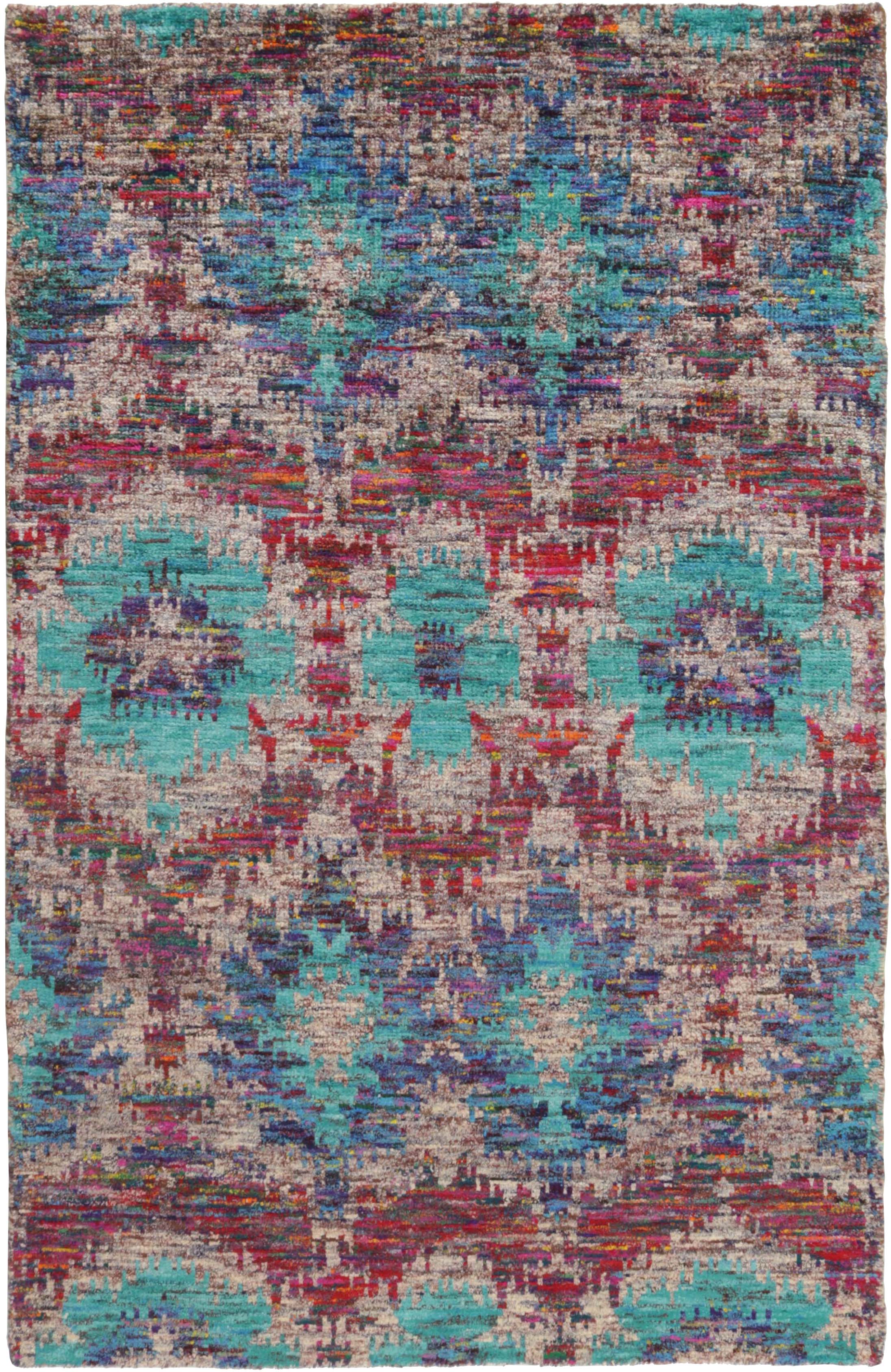 Rezas  Sari Silk - TX 3420, Multicolour (Blue) - 140x200